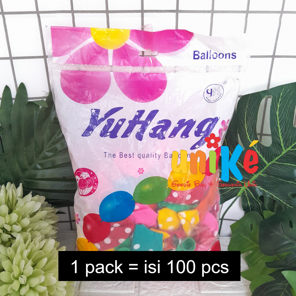 12" Balon POLKADOT 100pcs TEBAL 3gr Balon Dekorasi Ulang Tahun Anak Balon Ultah Unike