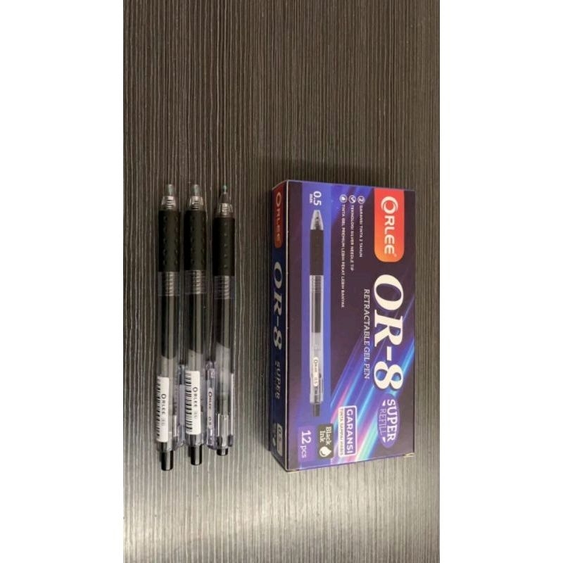 

Bolpoin / Bolpen / Pena / Pulpen Mekanik merk Orlee Sarasa GelPen OR-8 tinta Hitam Termurah (1 PCS)
