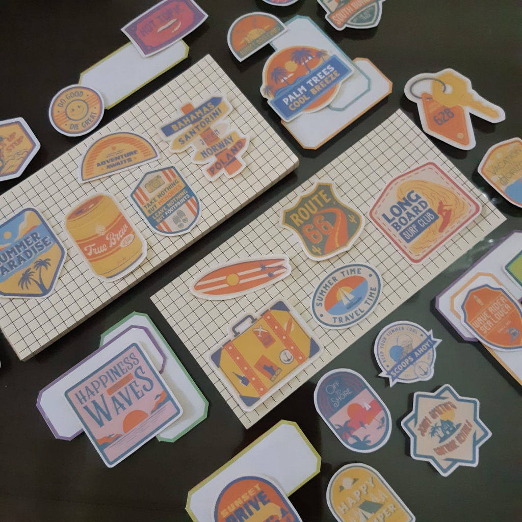 

32 pcs Summer Vibe Sticker for Journal Journaling