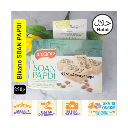 

Manisan India BIKANO Soan Papdi 250gr / Snack Import / MAKANAN India