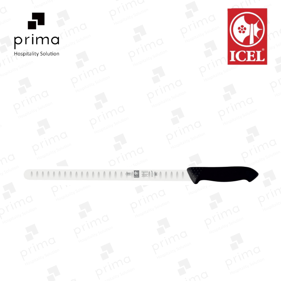 Salmon Knife 30 cm Black | Pisau Salmon - ICEL