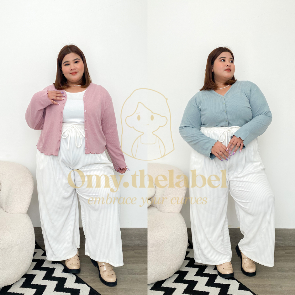 Aubree Crop Shirt/ Button Crop Shirt/ Crop Shirt Lengan Panjang/ Crop Shirt Jumbo/ Crop Shirt Big Si