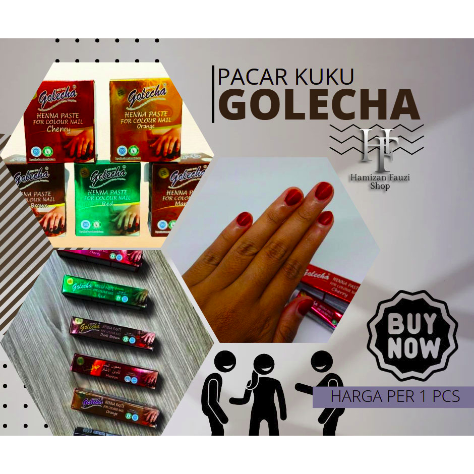 GOLECHA HENNA TUBE BPOM | HENA KUKU | HENNA KUKU | CAT KUKU | PACAR KUKU HALAL BUAT SHOLAT TAHAN LAM