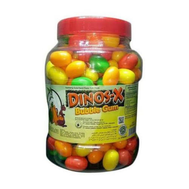 

Permen Karet Bubble Gum Dino X toples 195