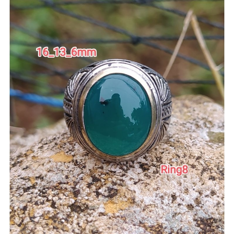 batu akik ijo batu garut super original material ci kolak siap pakai