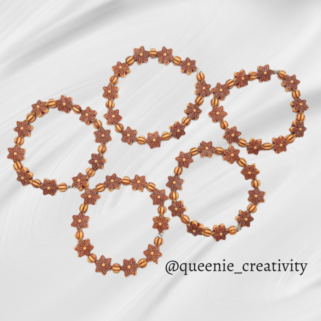 Gelang Manik Kayu | Gelang Manik Manik Etnik | Beads Bracelet Kayu