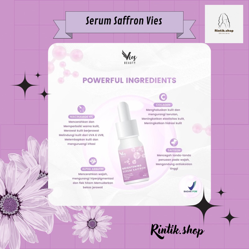SERUM SAFFRON VIES