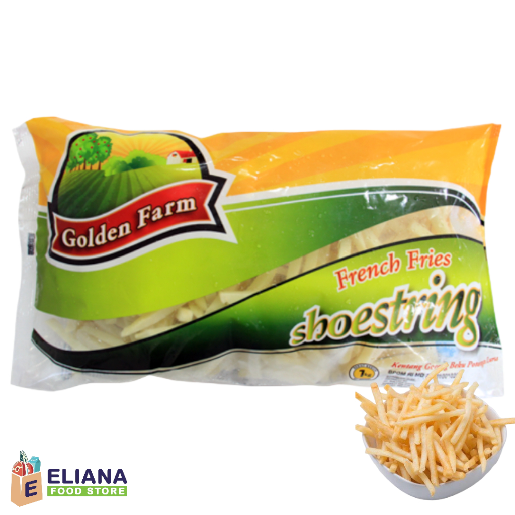 

GOLDEN FARM SHOESTRING FRIES 1 KG / GOLDEN FARM KENTANG GORENG