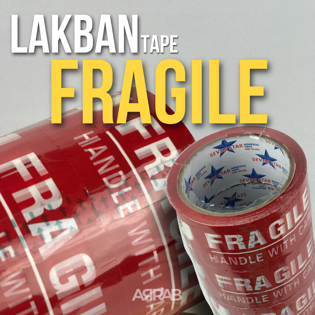 

LAKBAN FRAGILE/Solasi fragile Merah 1roll 45mm 50m