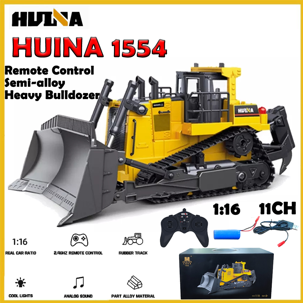 RC Huina 1554  bulldozer - track loader