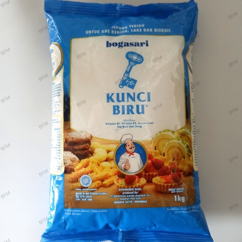 

Bogasari Tepung Terigu Kunci Biru 1 Kg