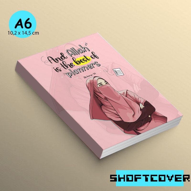 

Notebook pocket A6 Muslimah muslim buku Islam