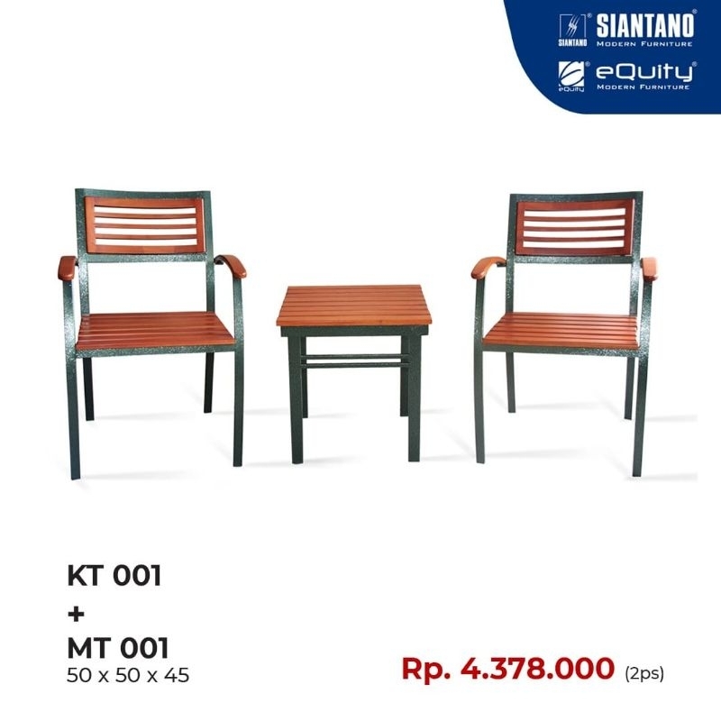 Kursi Meja Teras Besi Siantano  MT 001 KT 001