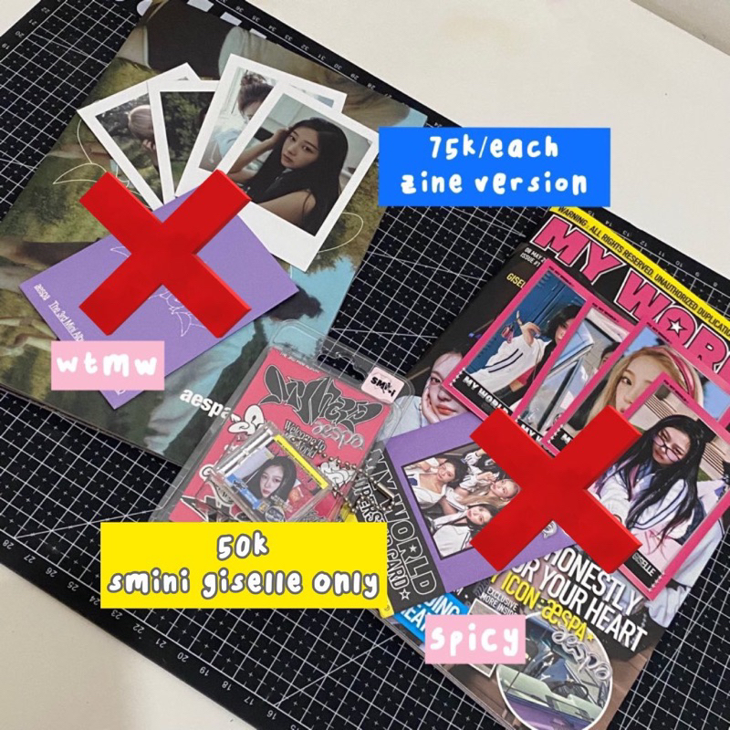 [READY ALBUM ONLY] AESPA SPICY WELCOME TO MY WORLD ALBUM KARINA NINGNING GISELLE WINTER SMINI ZINE V