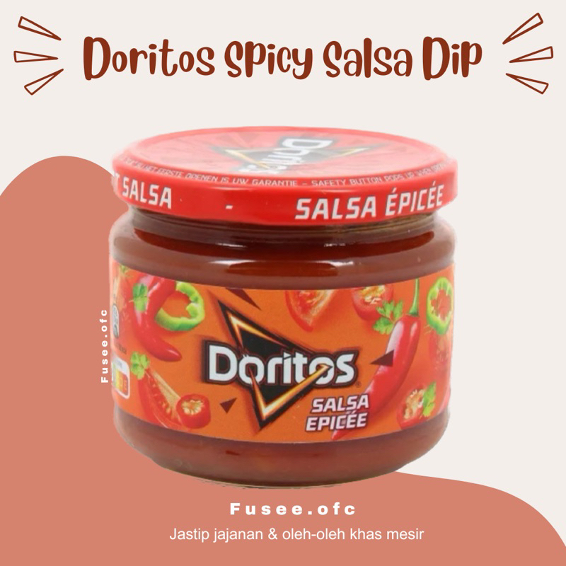 Doritos Spicy Salsa Dip- 280 gram / saos tomat pedas doritos / dipping sauce / jastip mesir 🇪🇬