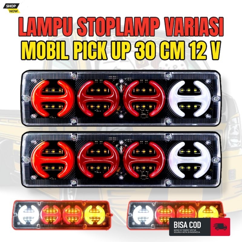 Lampu Stoplamp Rem Belakang Running Runing Kedip Variasi Mobil 12/24 Volt L300 Grand Max Pick Up