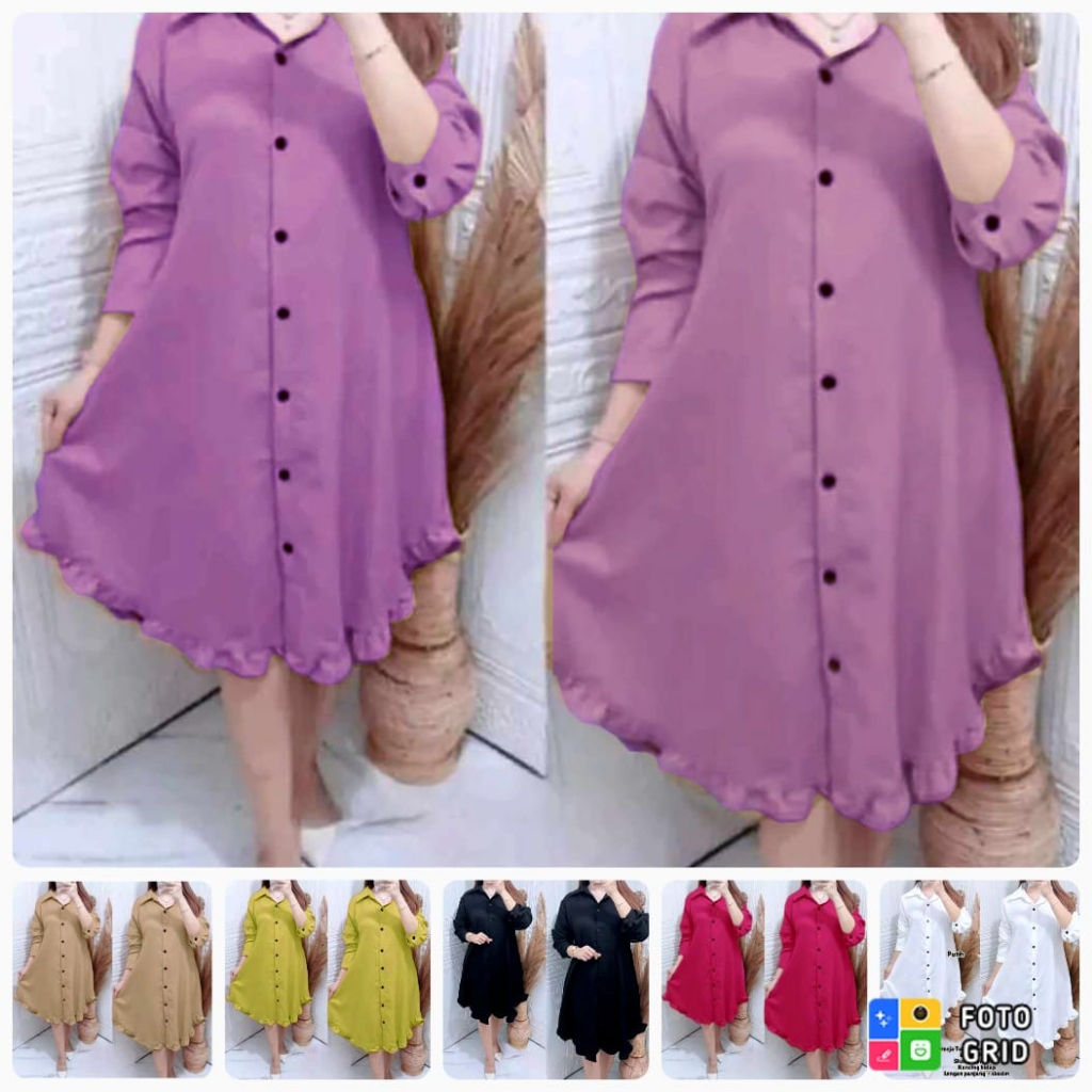TUNIK WANITA REMPEL BAWAH TERBARU , FULL SIZE 4XL/ KEMEJA WANITA/ TUNIK REMPEL / BAJU MUSLIMAH/ PAKA