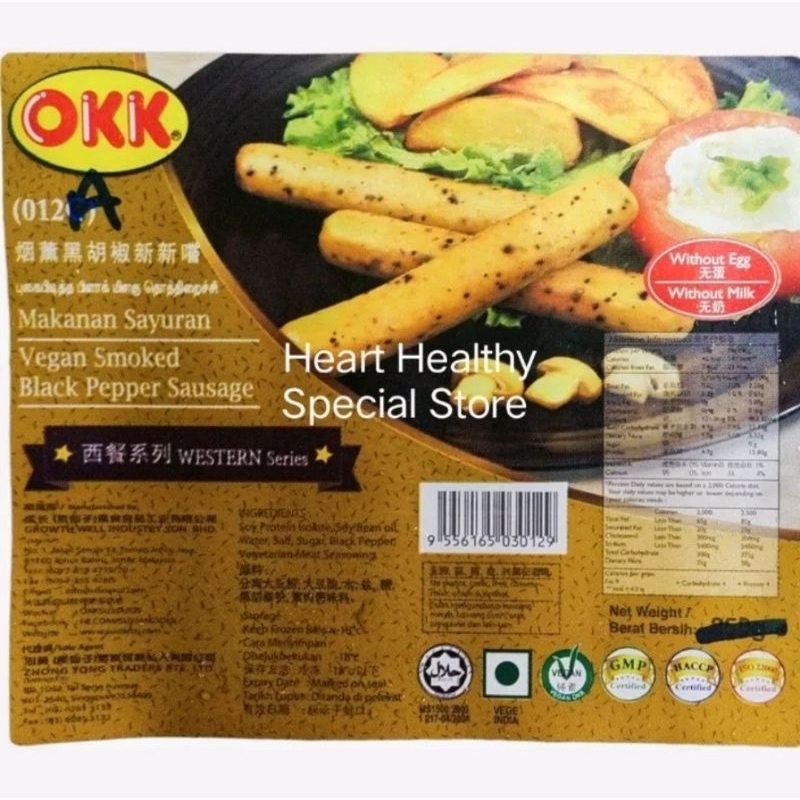 

OKK VEGAN SAUSAGE REPACKING ISI 8 PCS