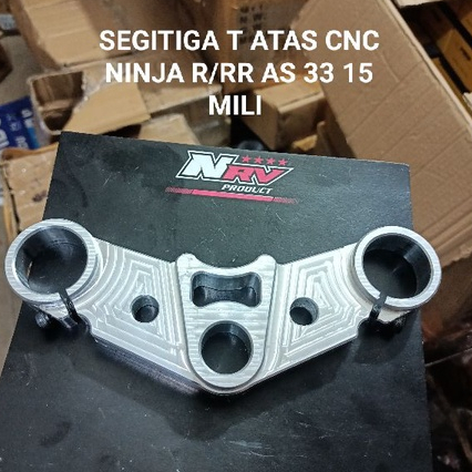 T ATAS SEGITIGA CNC T 6 PNP KAWASAKI NINJA R RR./SEGITIGA SHOCK DEPAN KAWASAKI  NINJA R RR CNC