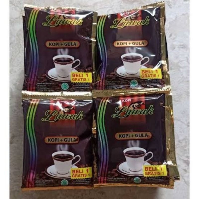 

KOPI HITAM LUWAK RENTENGAN ISI 16Sachet