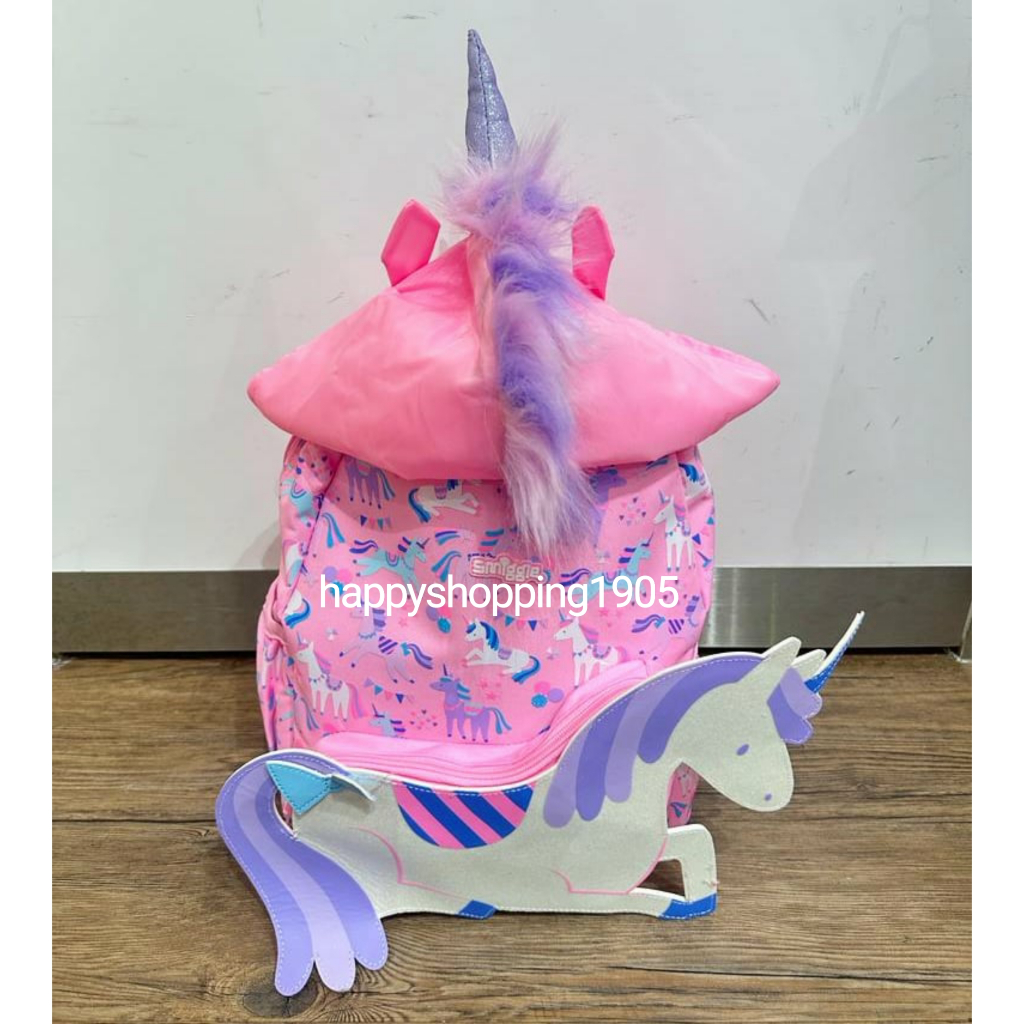 SMIGGLE GLIDE HOODIE JUNIOR BACKPACK UNICORN - TAS RANSEL SMIGGLE