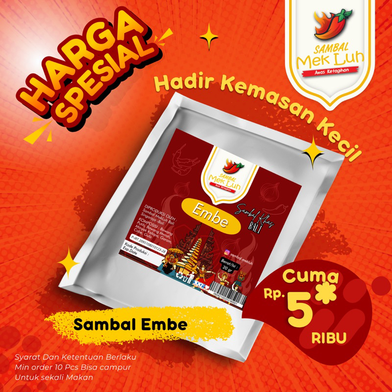 

All varian Sambal Mekluh