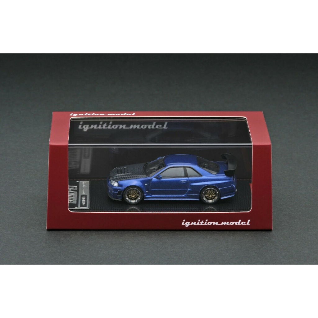 Ignition Model 1/64 IG1869 Nissan Skyline Nismo R34 GT-R Z-tune Blue Metallic