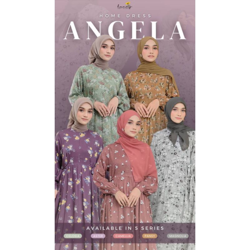 Angela Home Dress, Dress Woman Viscose Premium By Hunny Label