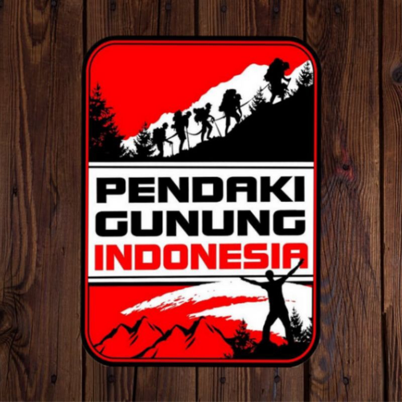Stiker Pendaki Gunung / Stiker Pendaki Gunung Indonesia / Stiker Eiger