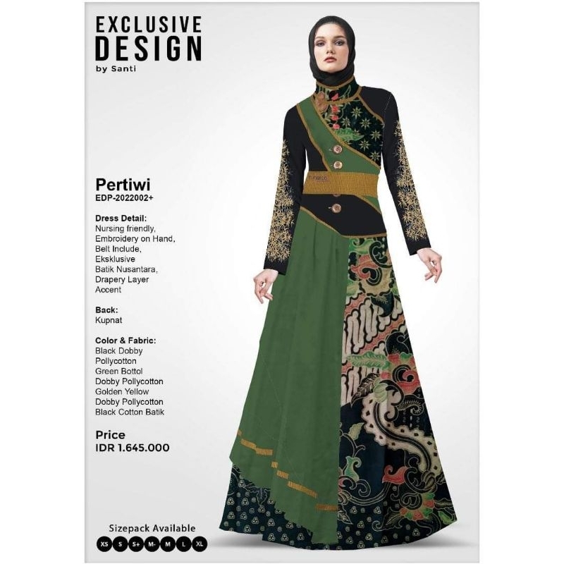 Tuneeca Batik EDP Pertiwi, size L, PRELOVED