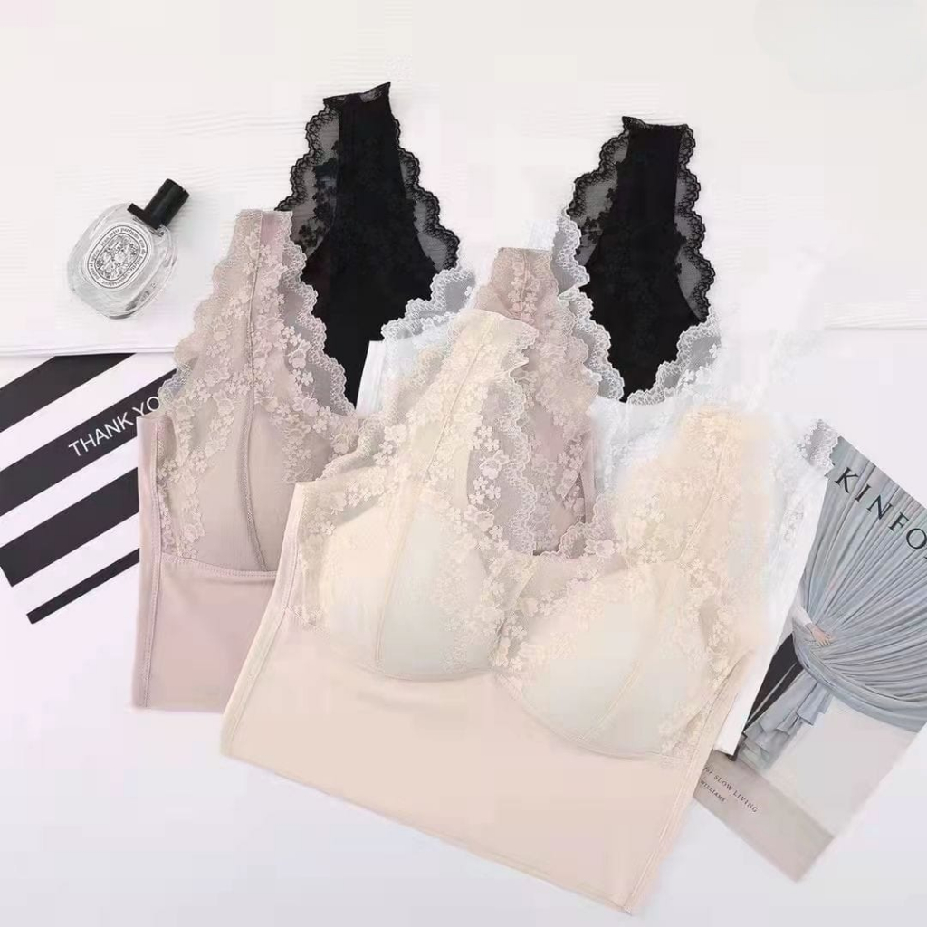 Tank Top / Kamisol Bra Renda Wanita KALLY 949
