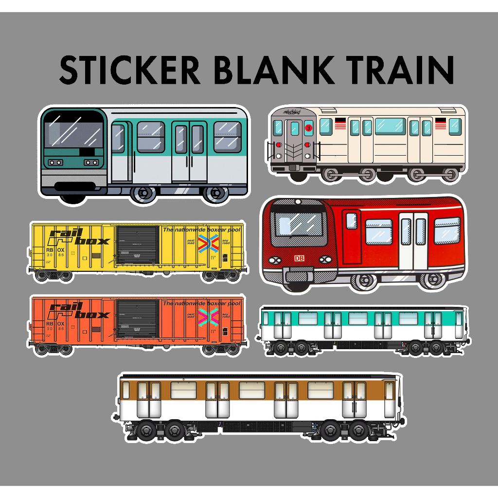 

sticker blank train kreta