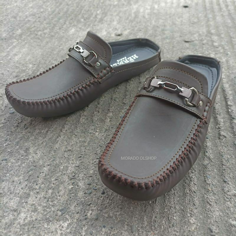 SANDAL SEPATU PRIA/ SANDAL SEPATU KULIT/ BUSTONG