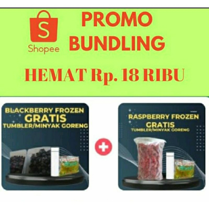 

PAKET BUNDLING MERAH MENYALA (Raspberry Frozen 1Kg & Blackberry Frozen 1Kg)