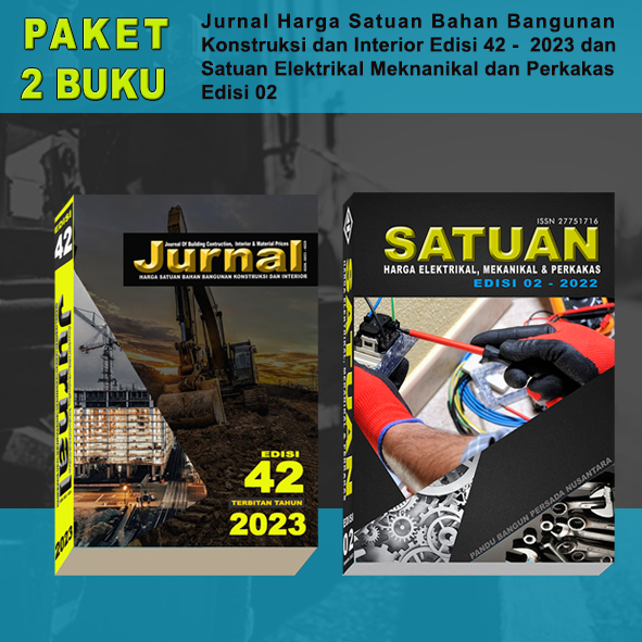 Paket Buku Jurnal Harga Satuan + Buku Satuan Elektrikal dan Mekanika 2023