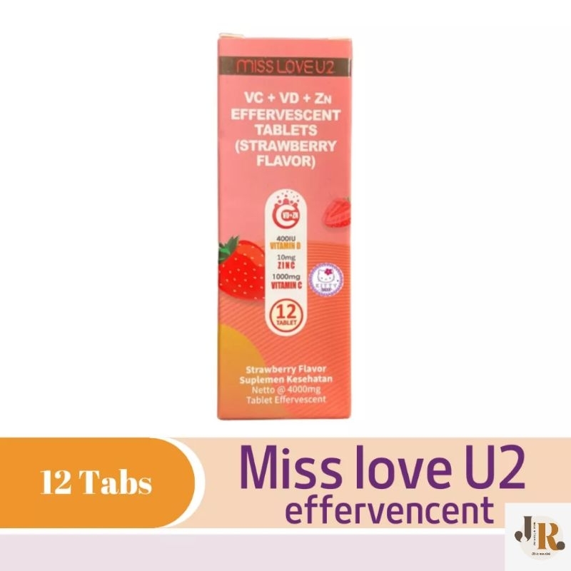 Vitamin C Miss Love U2 Tablet Effervescent isi 12