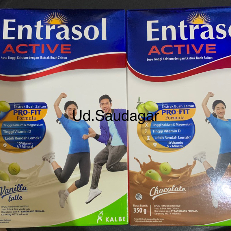 

Entrasol Active Susu Tinggi Kalsium Usia Di bawah 50 tahun