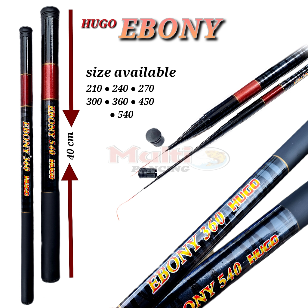 joran tegek EBONY ruas pendek ( 40 CM )