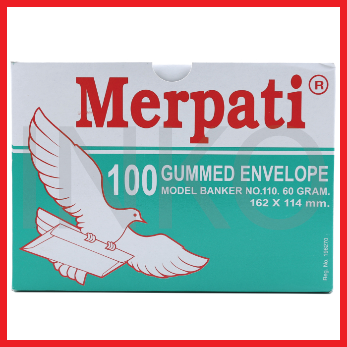 

KIKY AMPLOP MERPATI 100 GUMMED ENVELOPE 110 60GR