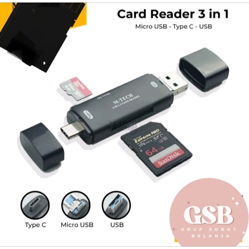 Card Reader Type C, USB