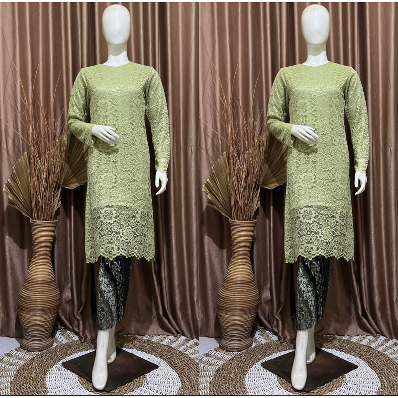 Kebaya Tunik Brukat| Kebaya Jumbo Ld130| Kebaya Brokat Kondangan| Kebaya Brokat Pesta| Kebaya Brokat
