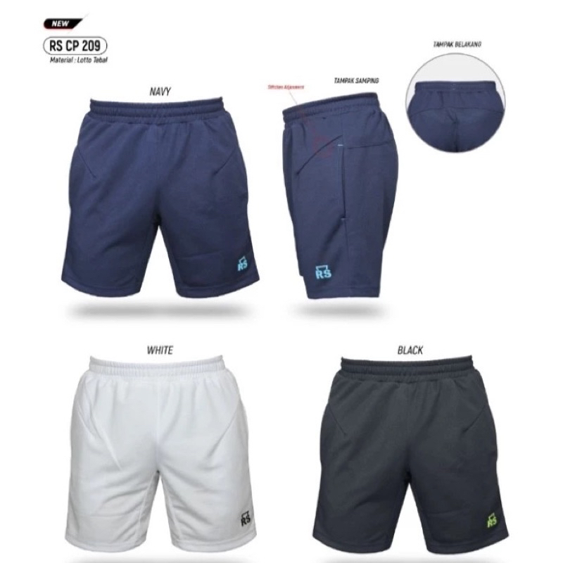 celana pendek badminton RS 209 original