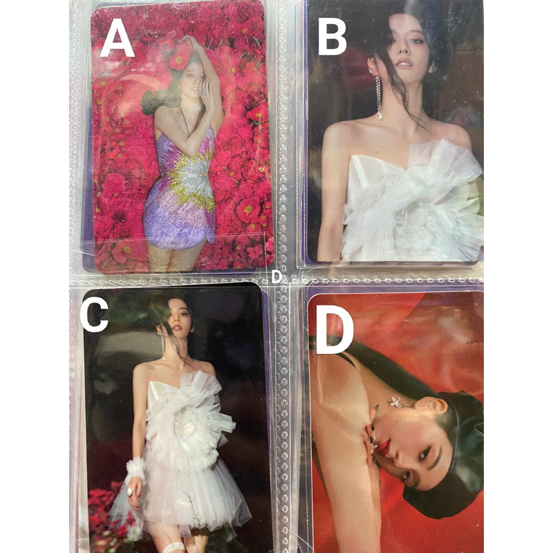 jisoo photocard official , benefit