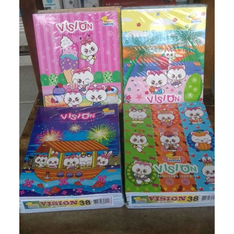

Buku Tulis Vision 38 lembar garis