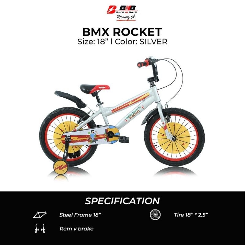 SEPEDA BMX Anak Laki Laki Ukuran 18 BNB ROCKET