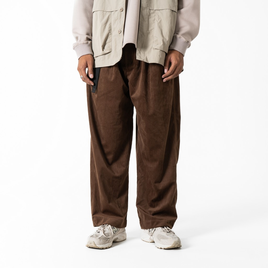 Celana Panjang Bodypack Kukama Corduroy Wide Relax Pants - Cokelat