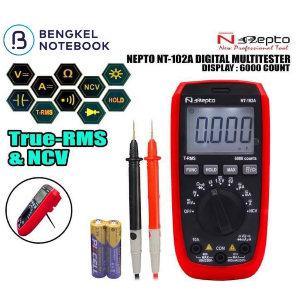 Multitester Multimeter Avometer Digital Nepto NT-102A Original