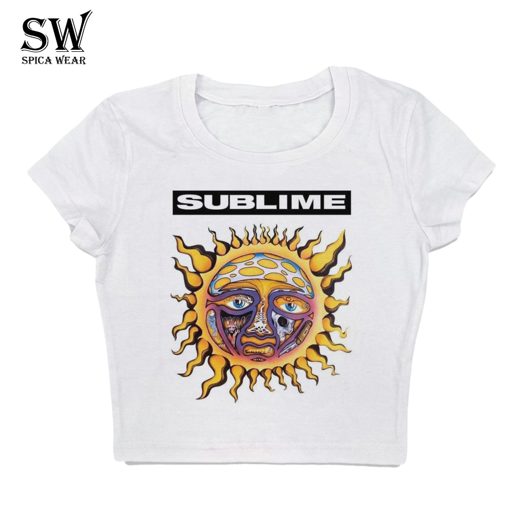 baby tee sublime band crop top sublime
