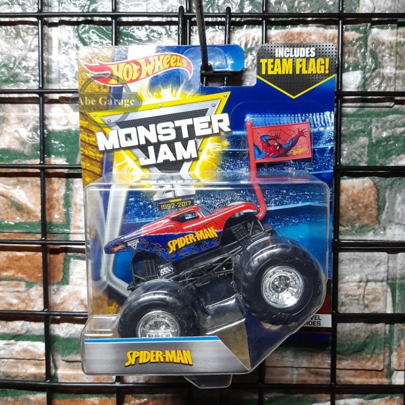 hot wheels spiderman monster jam