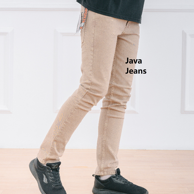 Celana Jeans Pria Warna Army Kunyit Putih Hitam